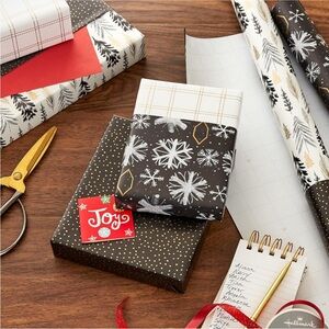 Hallmark Christmas Wrapping Paper Jumbo Rolls with Cut Lines on Reverse